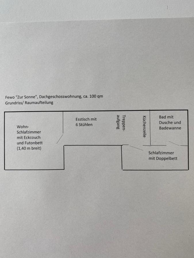 Ferienwohnung „Zur Sonne“ Niederzimmern Bagian luar foto
